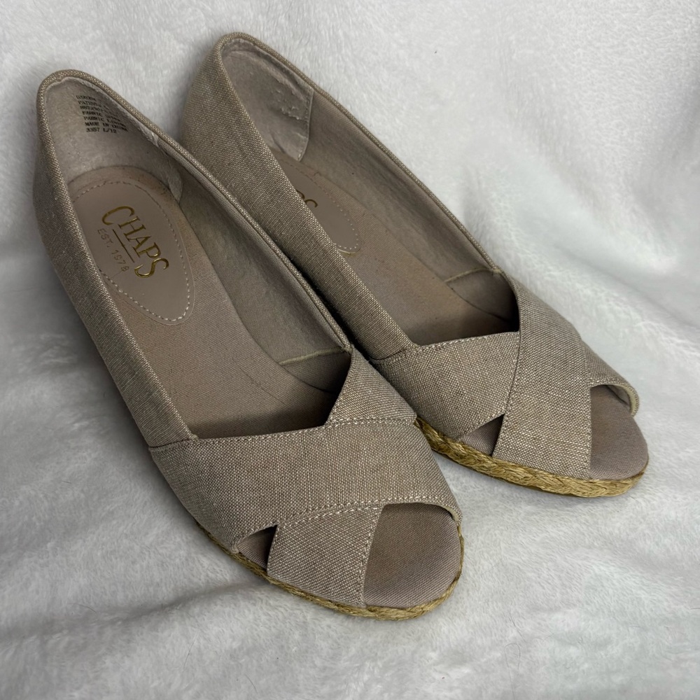 Chaps Dakota Open Toe Wedge Heel